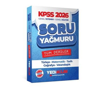 Yediiklim Yayınları 2026 KPSS Genel Yetenek Genel Kültür Tüm Dersler Soru Yağmuru
