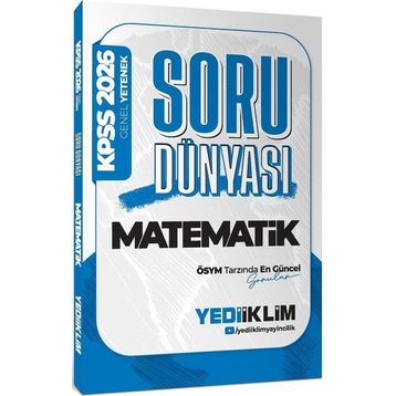 Yediiklim Yayınları 2026 KPSS Genel Yetenek Matematik Soru Dünyası