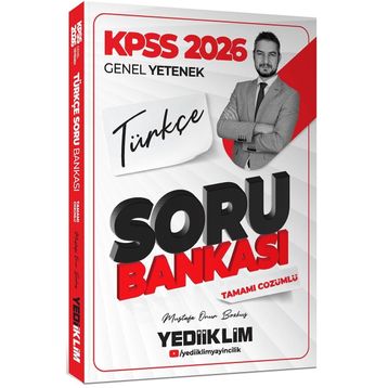 Yediiklim Yayınları 2026 KPSS Genel Yetenek Türkçe Tamamı Çözümlü Soru Bankası