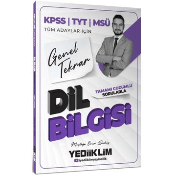 Yediiklim Yayınları 2026 KPSS TYT MSÜ Tüm Adaylar İçin Dil Bilgisi Tamamı Çözümlü Sorularla Genel Tekrar