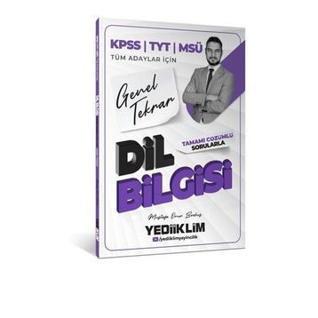 Yediiklim Yayınları 2026 KPSS TYT MSÜ Tüm Adaylar İçin Dil Bilgisi Tamamı Çözümlü Sorularla Genel Tekrar