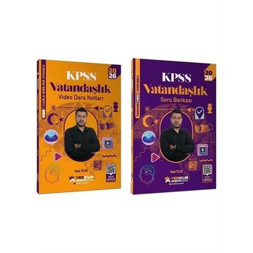 Yediiklim Yayınları 2026 KPSS Vatandaşlık Atölye 2'li Set Video Ders Notları ve Soru Bankası Yasin Yıldız