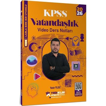 Yediiklim Yayınları Atölye Serisi 2026 KPSS Genel Kültür Vatandaşlık Video Ders Notları