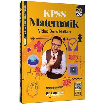 Yediiklim Yayınları Atölye Serisi 2026 KPSS Genel Yetenek Matematik Video Ders Notları
