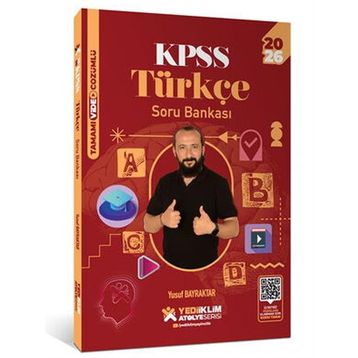 Yediiklim Yayınları Atölye Serisi 2026 KPSS Genel Yetenek Türkçe Tamamı Video Çözümlü Soru Bankası