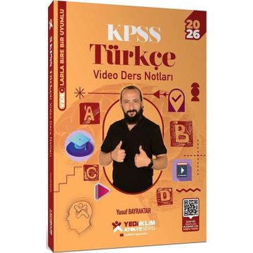 Yediiklim Yayınları Atölye Serisi 2026 KPSS Genel Yetenek Türkçe Video Ders Notları