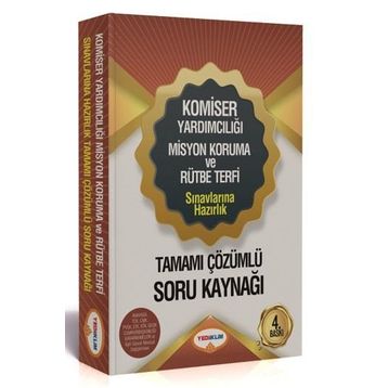 Yediiklim Yayınları Komiser Yardımcılığı Misyon Koruma Ve Rütbe Terfi Sınavlarına Hazırlık Tamamı Çözümlü