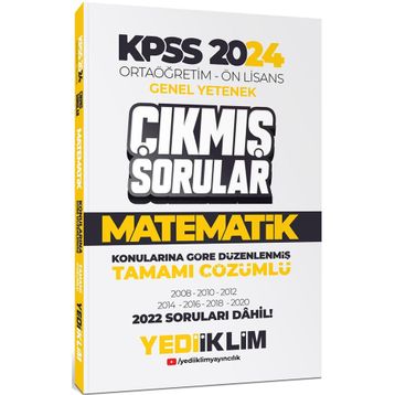 Yediiklim Yayınları KPSS 2024 Ortaöğretim-Önlisans Matematik Konularına Göre Çıkmış Sorular