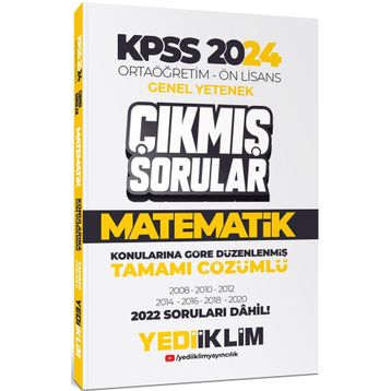Yediiklim Yayınları KPSS 2024 Ortaöğretim-Önlisans Matematik Konularına Göre Çıkmış Sorular