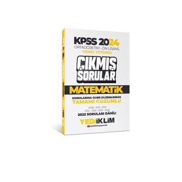 Yediiklim Yayınları KPSS 2024 Ortaöğretim-Önlisans Matematik Konularına Göre Çıkmış Sorular