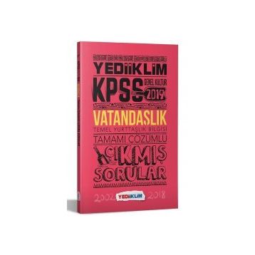 Yediiklim Yayınları KPSS Vatandaşlık Tamamı Çözümlü Çıkmış Sorular