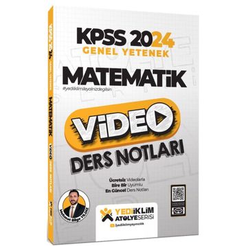 Yediiklim Yayınları Mehmet Bilge Yıldız 2024 Kpss Atölye Serisi Matematik Video Ders Notları