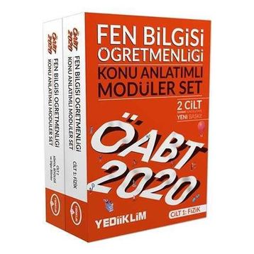 Yediiklim Yayınları ÖABT Fen Bilgisi Öğretmenliği Konu Anlatımlı Modüler Set