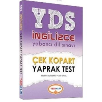 Yediiklim YDS İngilizce Çek Kopart Yaprak Test