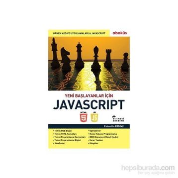 Yeni Başlayanlar İçin Javascript - Fahrettin Erdinç