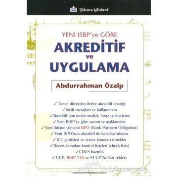 Yeni ISBP’ye Göre Akreditif ve Uygulama - Abdurrahman Özalp