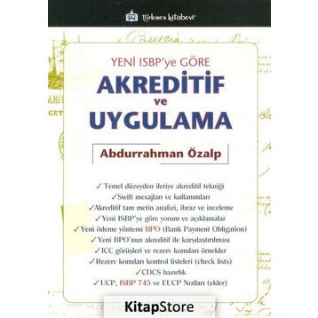 Yeni ISBP’ye Göre Akreditif ve Uygulama - Abdurrahman Özalp