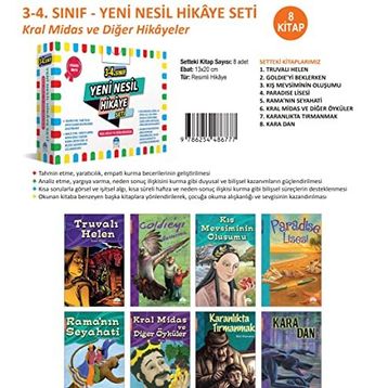 Yeni Nesil Hikaye Seti 3-4. Sınıf Kırmızı - Martı Çocuk Yayınları