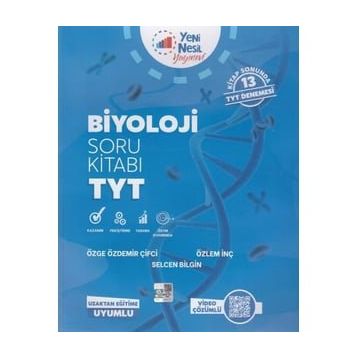 Yeni Nesil Yayınevi Yeni 2020 TYT Biyoloji Soru Kitabı