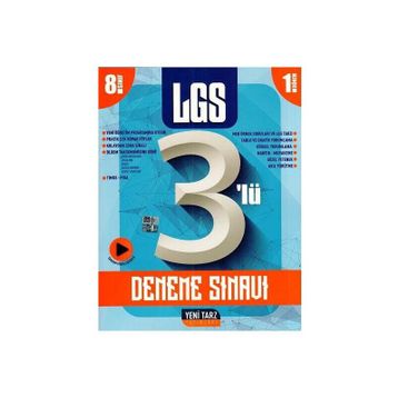 Yeni Tarz Yayınları 8. Sınıf 1. Dönem LGS 3'lü Deneme