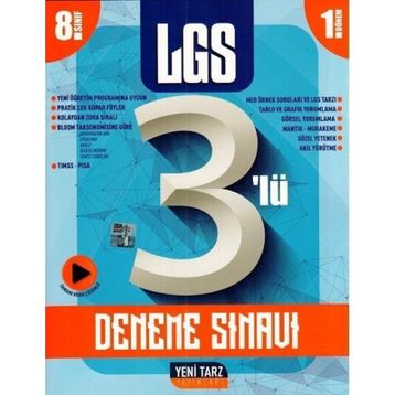 Yeni Tarz Yayınları 8. Sınıf 1. Dönem LGS 3'lü Deneme