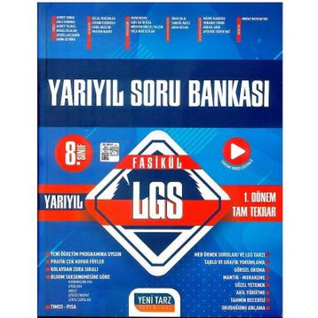 Yeni Tarz Yayınları - 8. Sınıf LGS Fasikül Yarıyıl Soru Bankası
