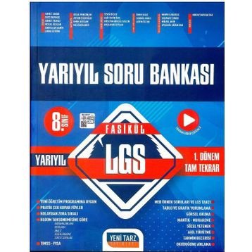 Yeni Tarz Yayınları - 8. Sınıf LGS Fasikül Yarıyıl Soru Bankası