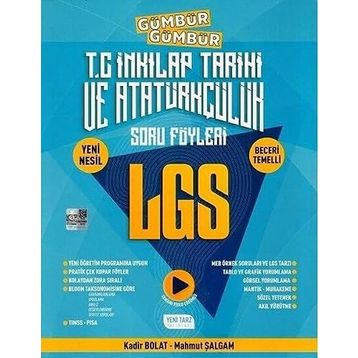 Yeni Tarz Yayınları 8. Sınıf LGS İnkılap Tarihi ve Atatürkçülük Gümbür Gümbür Soru Föyleri