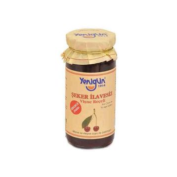 Yenigün 290 gr Şeker İlavesiz Vişne Reçeli