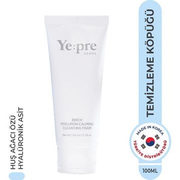 Ye:pre Birch Hyaluron Calming Foam Huş Ağacı Özü Hyaluronic Acid Kore 100 ml Nemlendirici Yüz Temizleme Jeli