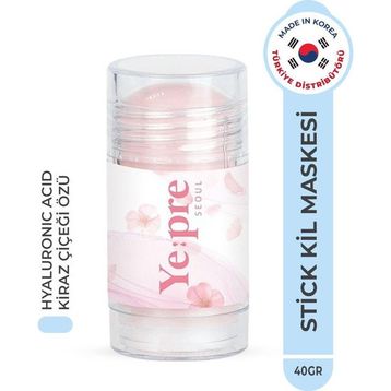 Ye:pre Cherry Blossom Mud Stick Mask Nemlendirici Hyaluronic Acid Kore 40 gr Kil Maskesi