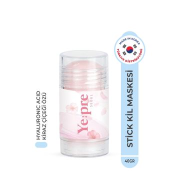 Ye:pre Cherry Blossom Mud Stick Mask Nemlendirici Hyaluronic Acid Kore 40 gr Kil Maskesi