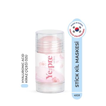 Ye:pre Cherry Blossom Mud Stick Mask Nemlendirici Hyaluronic Acid Kore 40 gr Kil Maskesi