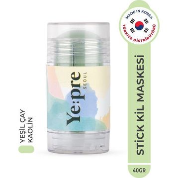 Ye:pre Green Tea Lifting Mud Stick Mask Nemlendirici Gözenek ve Sebum Dengeleyici Kore 40 gr Kil Maskesi