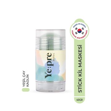 Ye:pre Green Tea Lifting Mud Stick Mask Nemlendirici Gözenek ve Sebum Dengeleyici Kore 40 gr Kil Maskesi