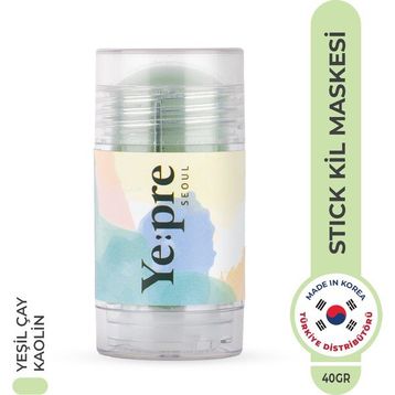 Ye:pre Green Tea Lifting Mud Stick Mask Nemlendirici Gözenek ve Sebum Dengeleyici Kore 40 gr Kil Maskesi