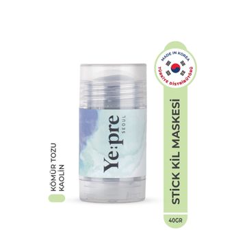 Ye:pre Kaolin Purifying Mud Stick Mask Siyah Nokta Temizleyici Sebum Dengeleyici Kore 40 gr Kil Maskesi