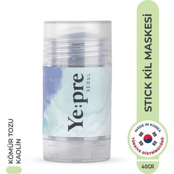 Ye:pre Kaolin Purifying Mud Stick Mask Siyah Nokta Temizleyici Sebum Dengeleyici Kore 40 gr Kil Maskesi