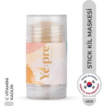 Ye:pre Vitamin C Pore Care Mud Stick Mask Kore 40 gr Gözenek Temizleyici Yatıştırıcı Kil Maskesi
