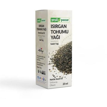 Yeşil Pazar 20 ml Bitkisel Sabit Isırgan Tohumu Yağı