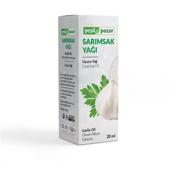 Yeşil Pazar 20 ml Bitkisel Sabit Sarımsak Yağı