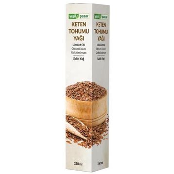 Yeşil Pazar 250 ml Bitkisel Sabit Keten Tohumu Yağı