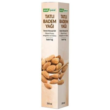 Yeşil Pazar 250 ml Bitkisel Sabit Tatlı Badem Yağı