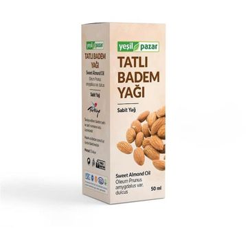 Yeşil Pazar 50 ml Bitkisel Sabit Tatlı Badem Yağı