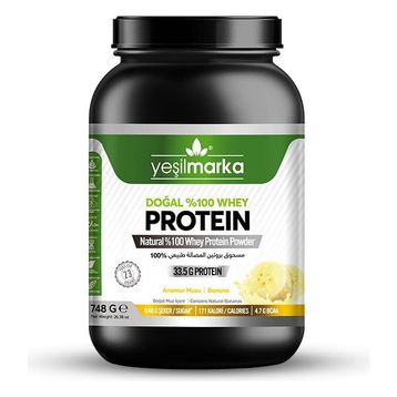 Yeşilmarka Doğal Whey Anamur Muzu 748 gr Protein Tozu