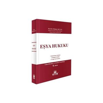 Yetkin Yayınları - Eşya Hukuku
