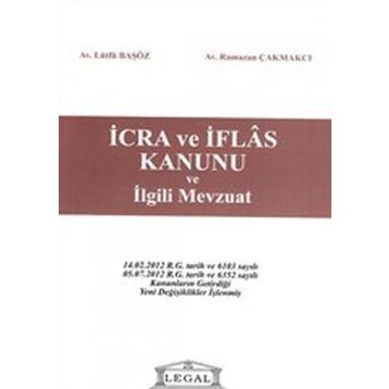 Yetkinİcra ve İflas Kanunu ve İlgili Mevzuat