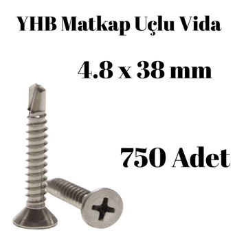 Yhb 4,8x38 mm 750'li Paket Matkap Uçlu Vida