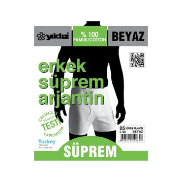 Yıldız 05 Süprem 3'lü Erkek Paçalı Don