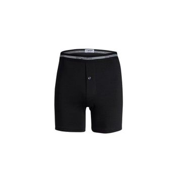 Yıldız 111 Siyah Likralı Uzun Boxer